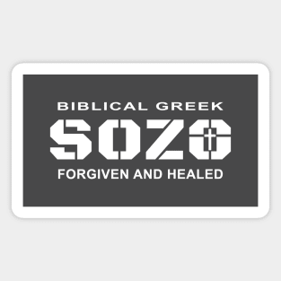 Biblical Greek, Sozo Healing and Forgiveness Magnet